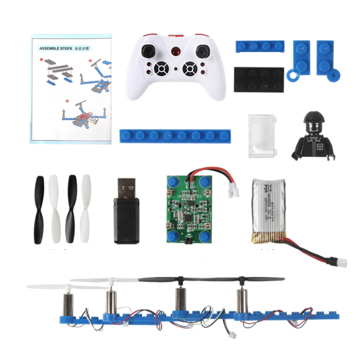DIY Drone Building Stem Project For Kids - in use