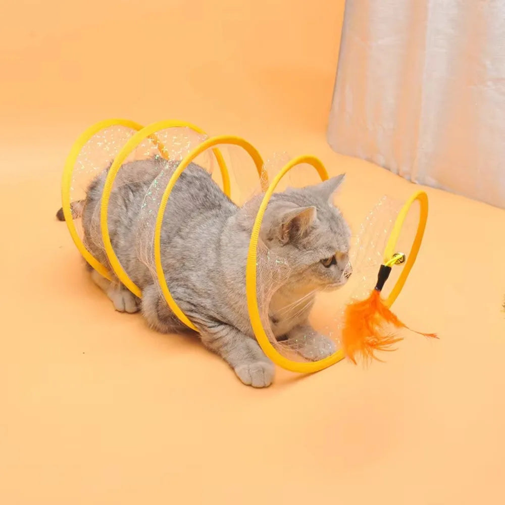Collapsible S Type Interactive Cat Tunnel - detail