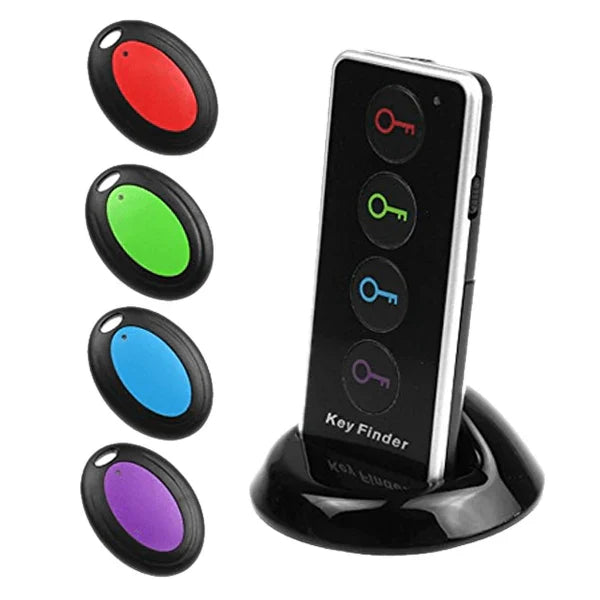 Anti-Lost Transmitter for Keys and Wallet with 4-In-1 LED Wireless Remote - in use