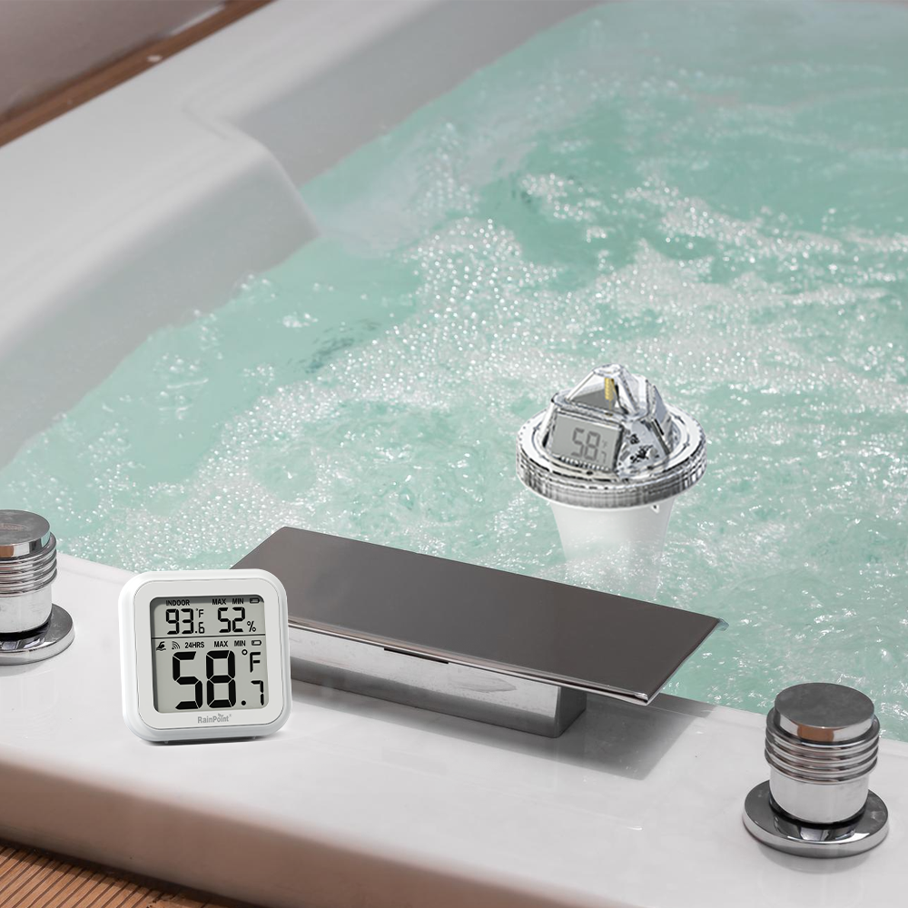 Wireless Pool Thermometer - Accurate Swimming Pool & Pond Temperature Monitor, Wireless