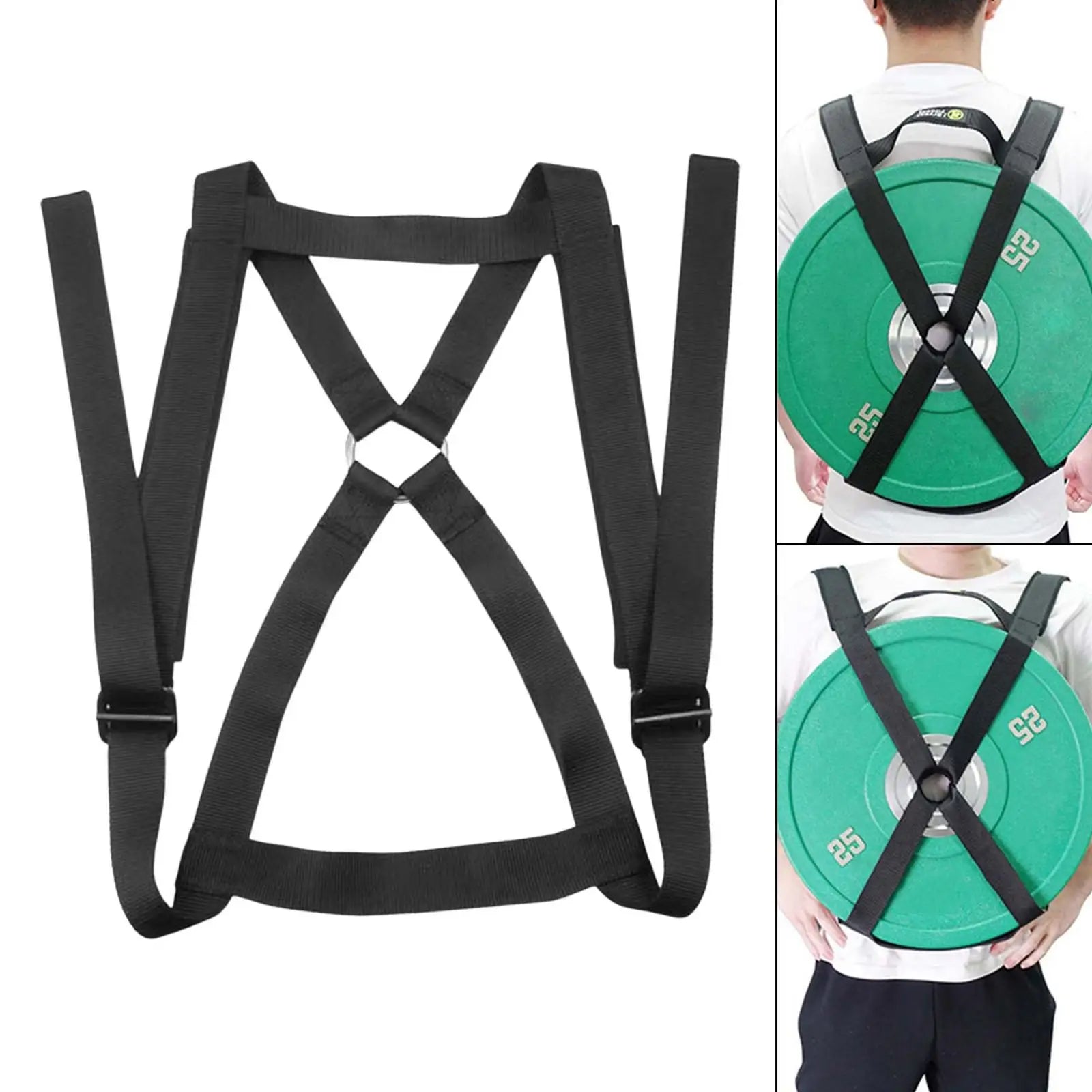 Adjustable Weighted Training Vest for Barbell Plates - alternate angle