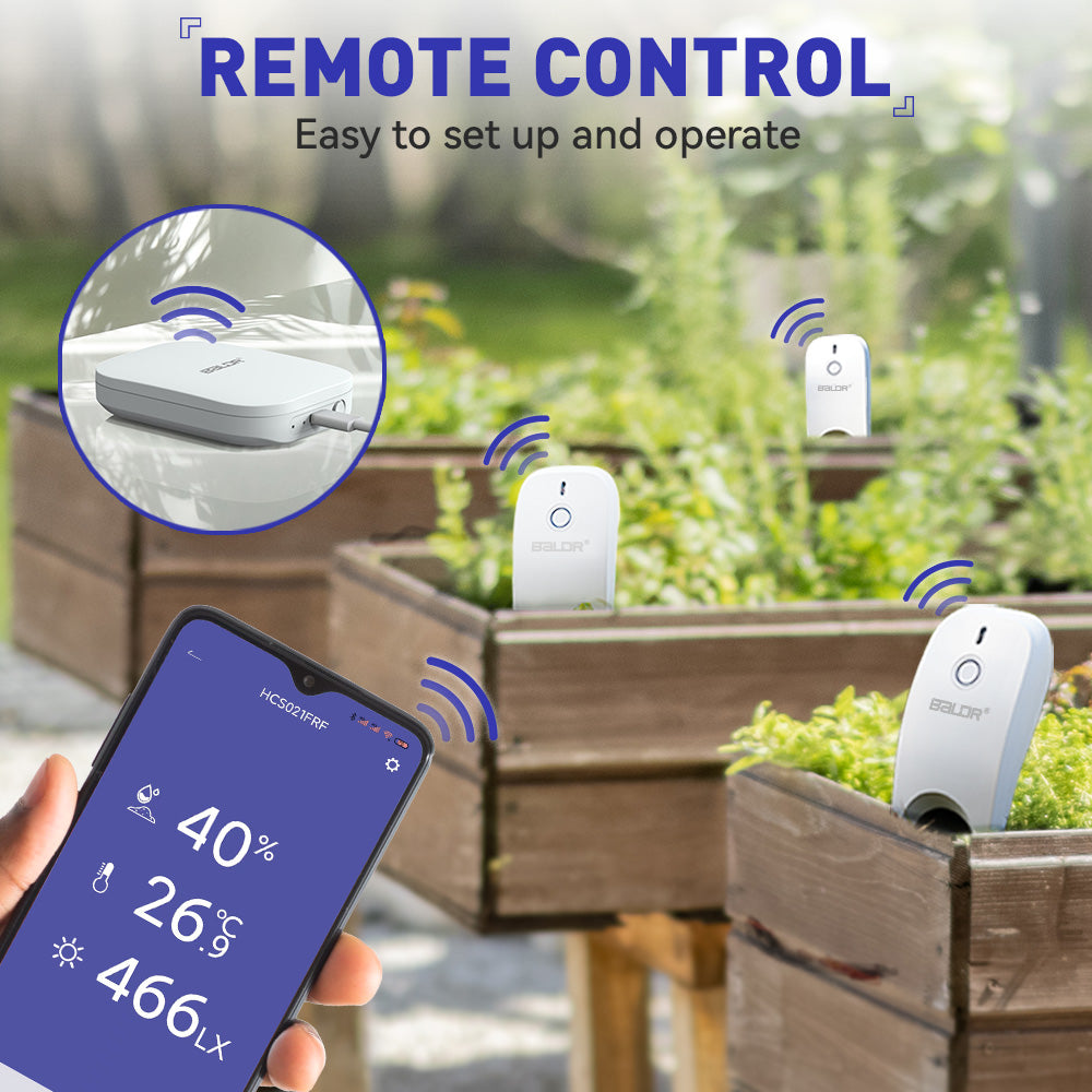 Wi-Fi Soil Moisture & Temperature Monitor - Smart Garden & Farm Sensor - detail