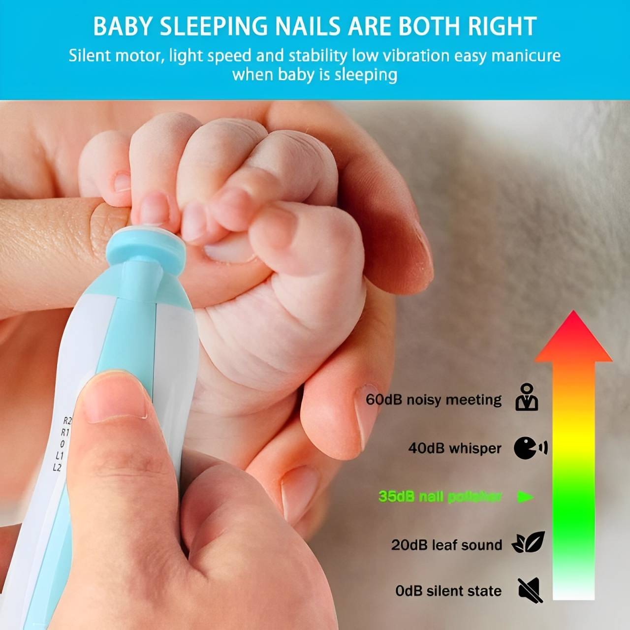 Baby Nail Trimmer - in use