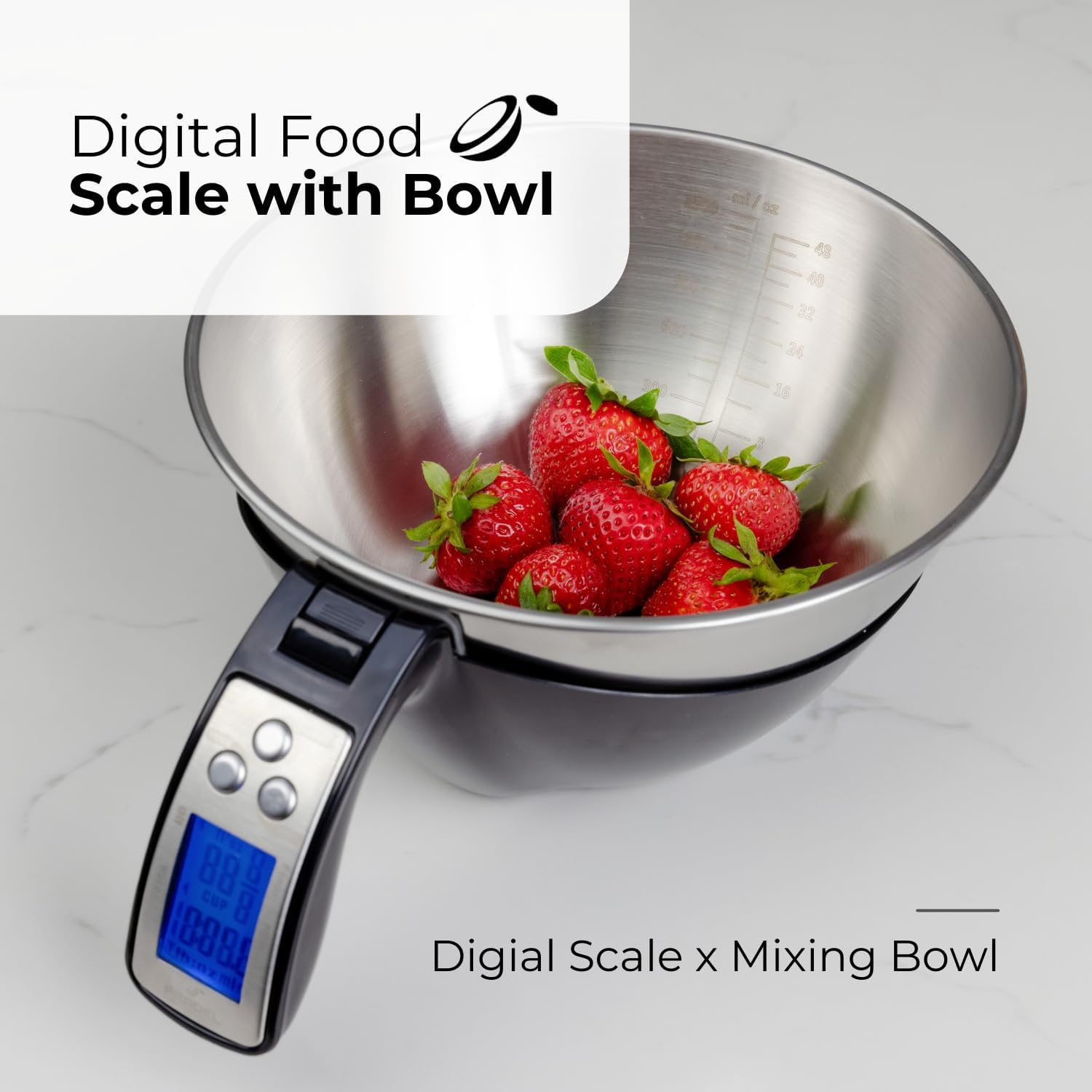 Digital Measuring Cup Scale - in use