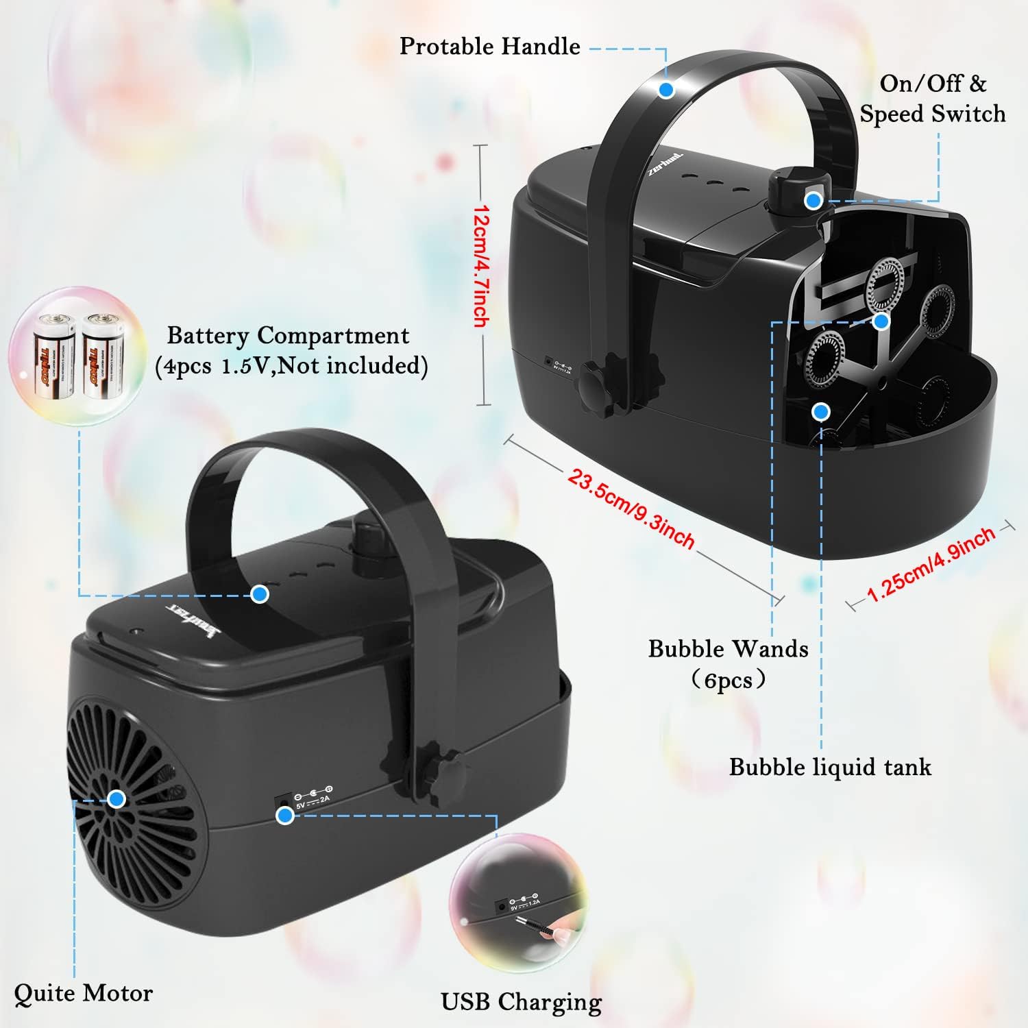 Bubble Machine Blower - detail