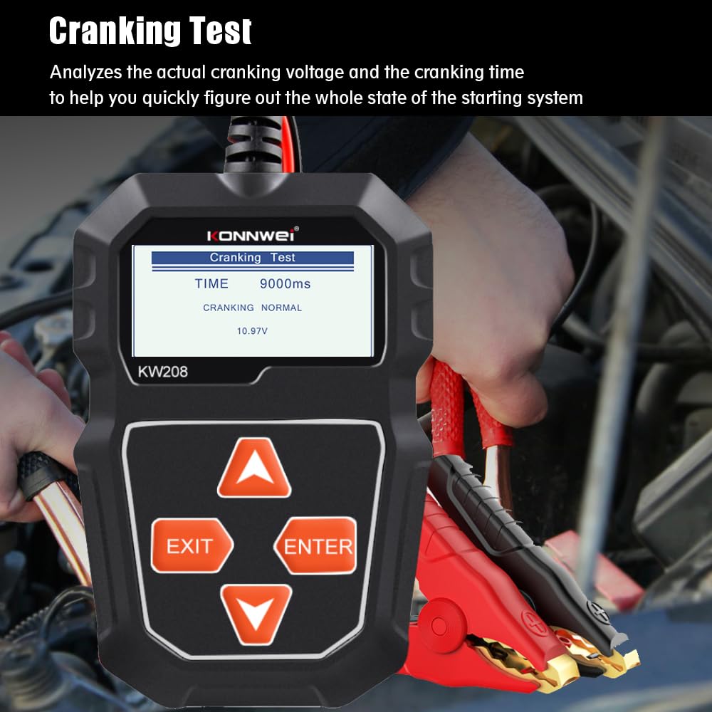 Car Alternator Battery Tester - in use