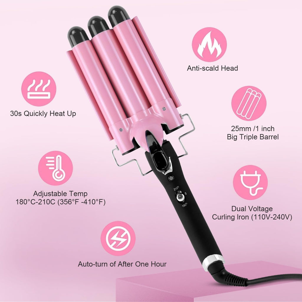 Curling Iron Hair waver - alternate angle