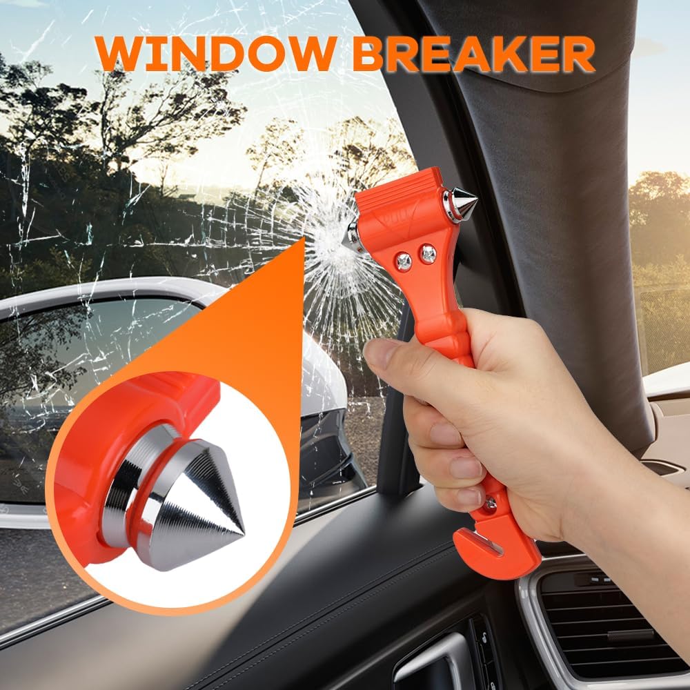 Car Safety Hammer Set Of 2 Emergency Escape Tool Auto Car Window Glass - detail