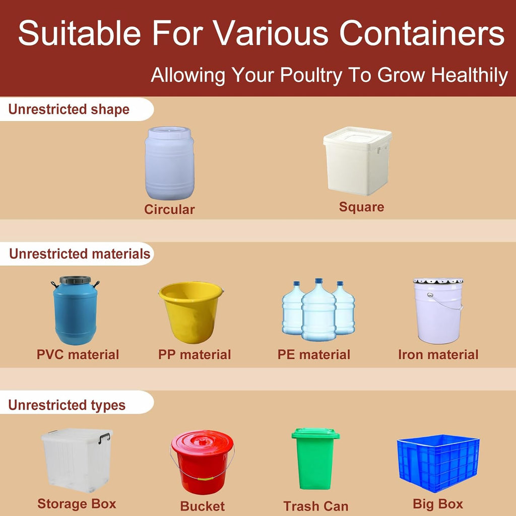 Automatic Chicken Waterer Cups (10 Pack) - detail