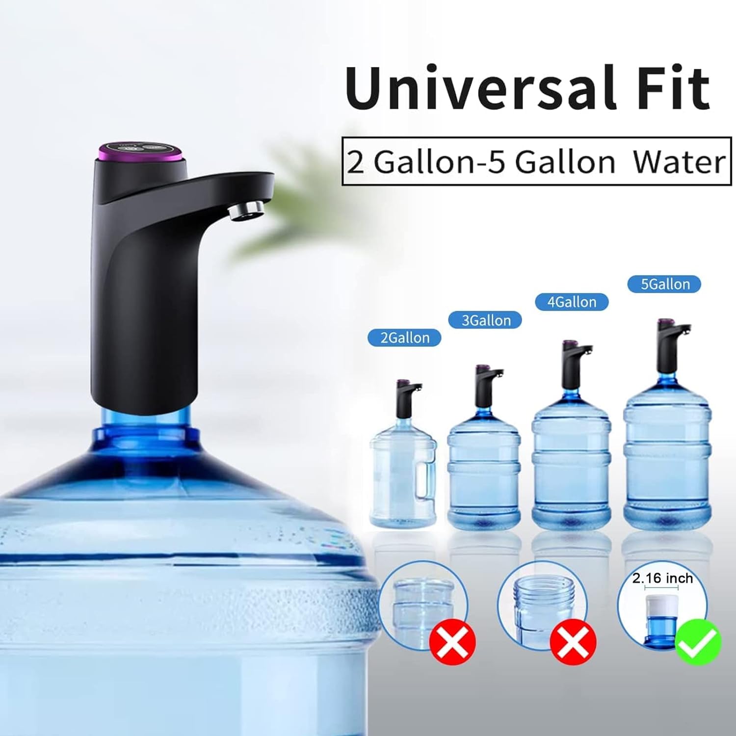 Electric Water Bottle Pump Dispenser - detail