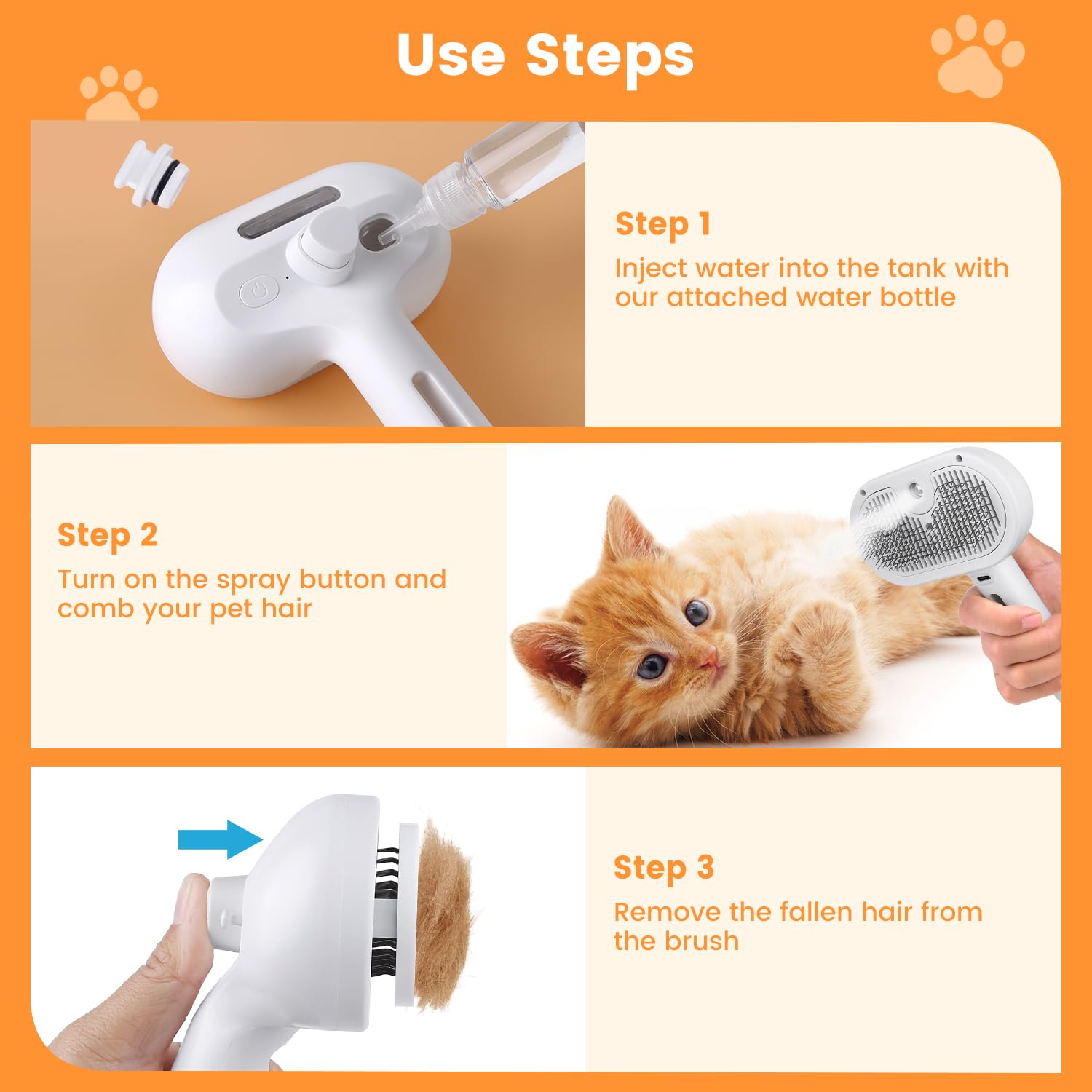 Cat And Dog Steam Brush - alternate angle