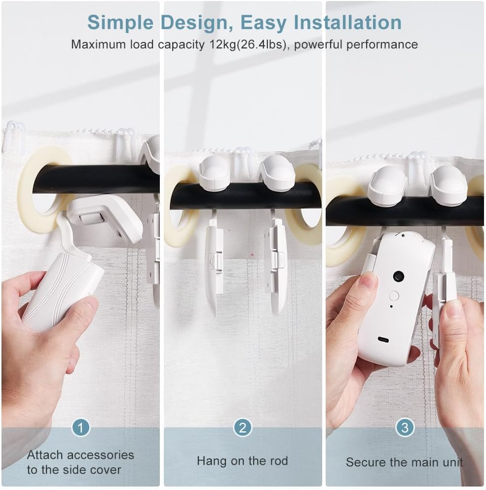 Automatic Curtain Opener And Closer - alternate angle