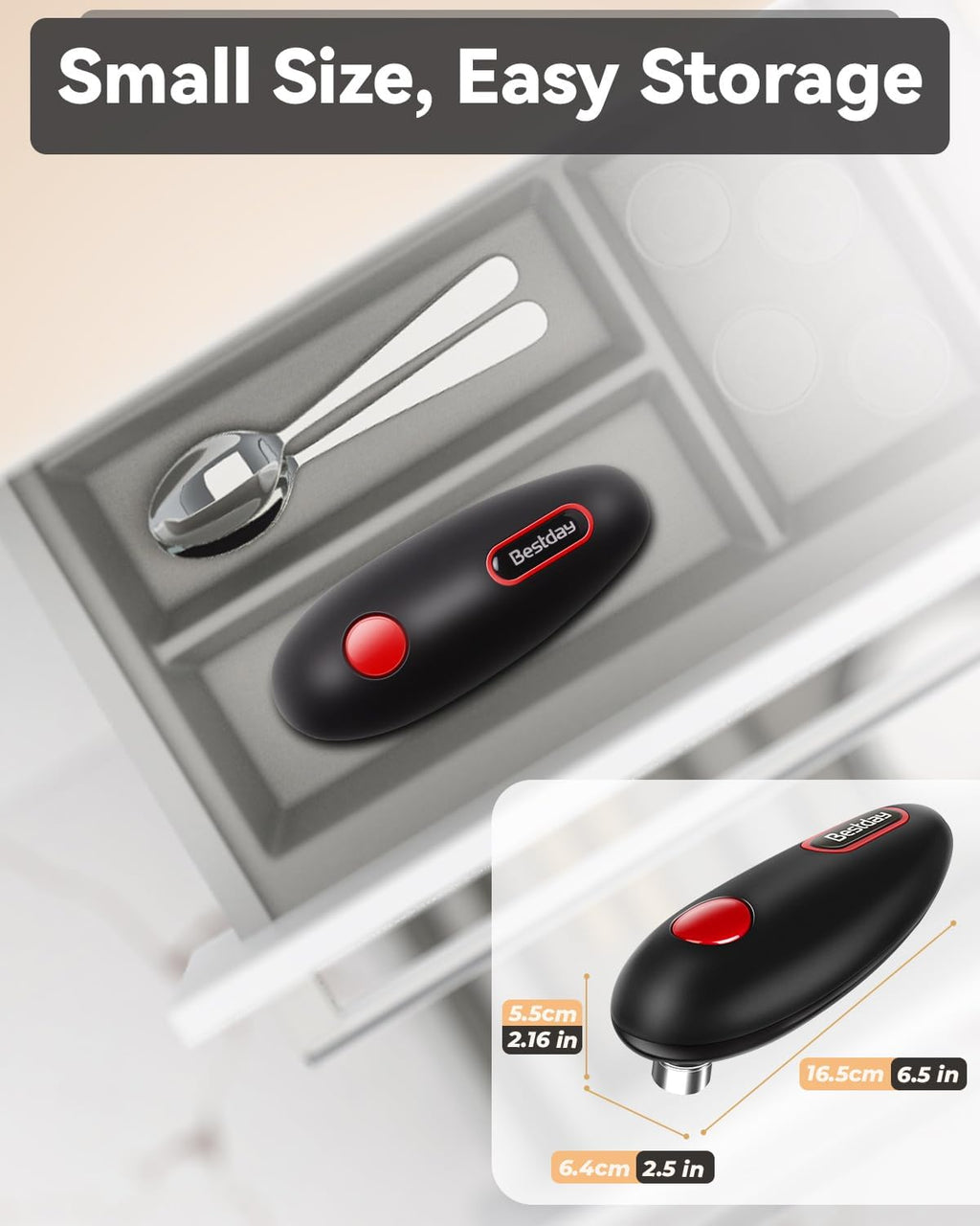 Electric Automatic Can Opener For Kitchen - in use