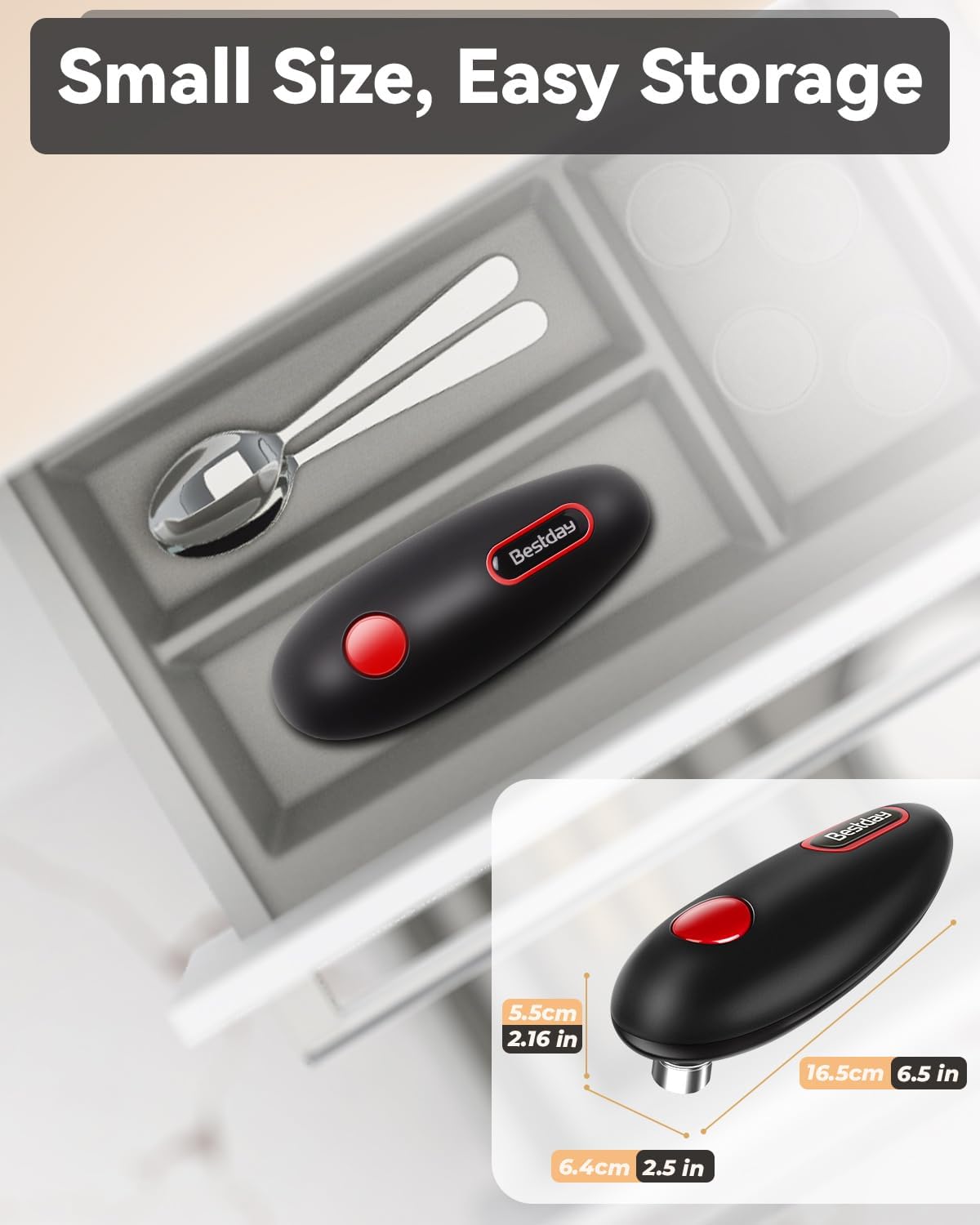 Electric Automatic Can Opener For Kitchen - in use