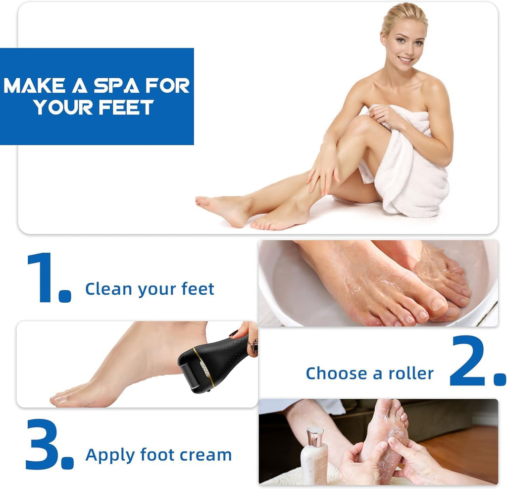 Electric Callus Remover - in use