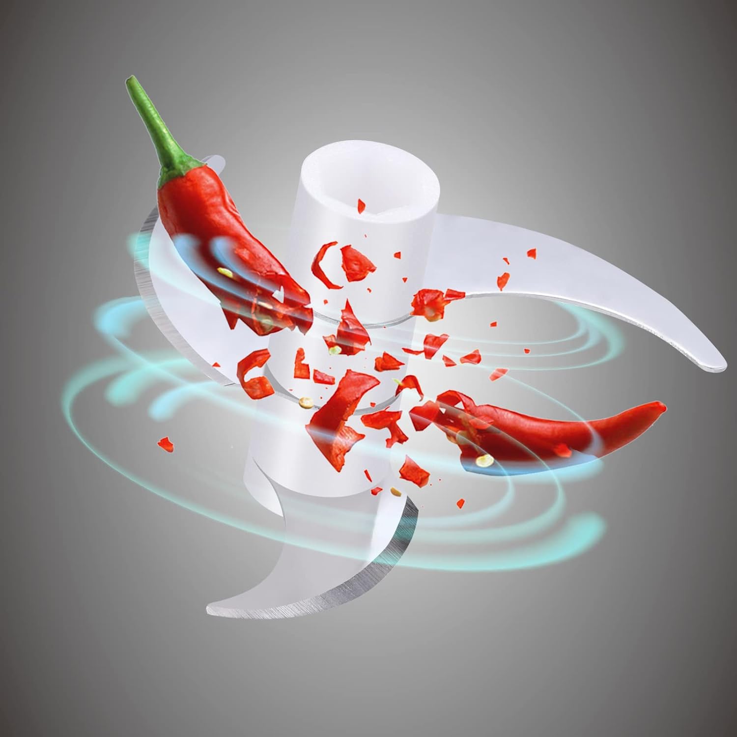Electric Garlic Onion chili Chopper - in use