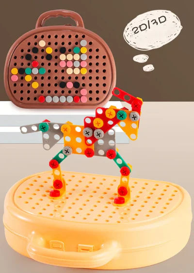 Children Electric Drill Puzzle Toolbox - detail