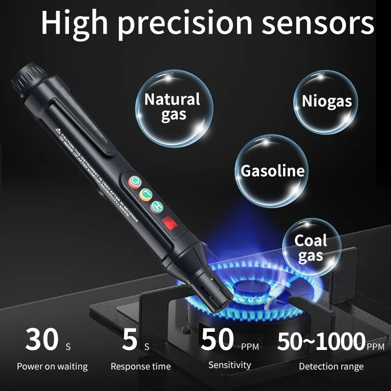 Gas Leak Detector - in use