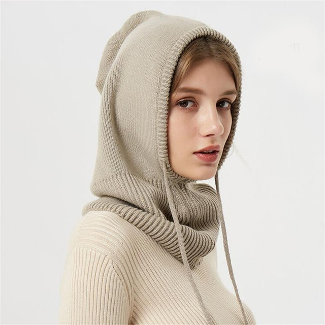 Cashmere Winter Knitted Hat - detail