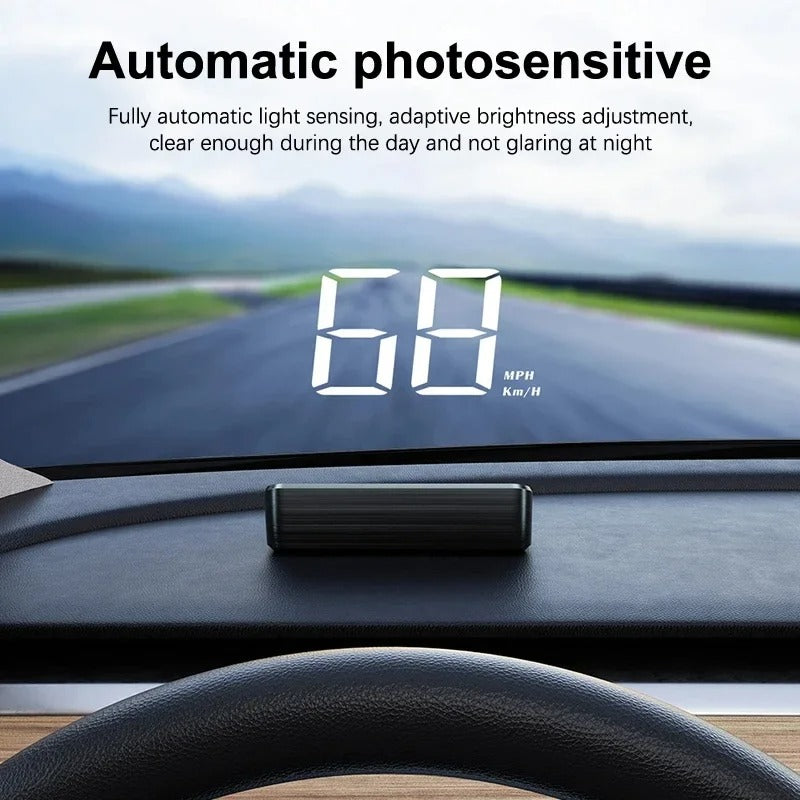 Digital Speedometer For Car - in use