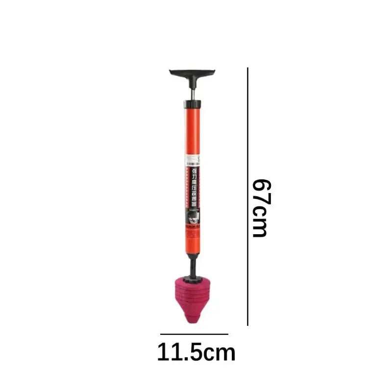 High-Pressure Toilet Plunger - in use