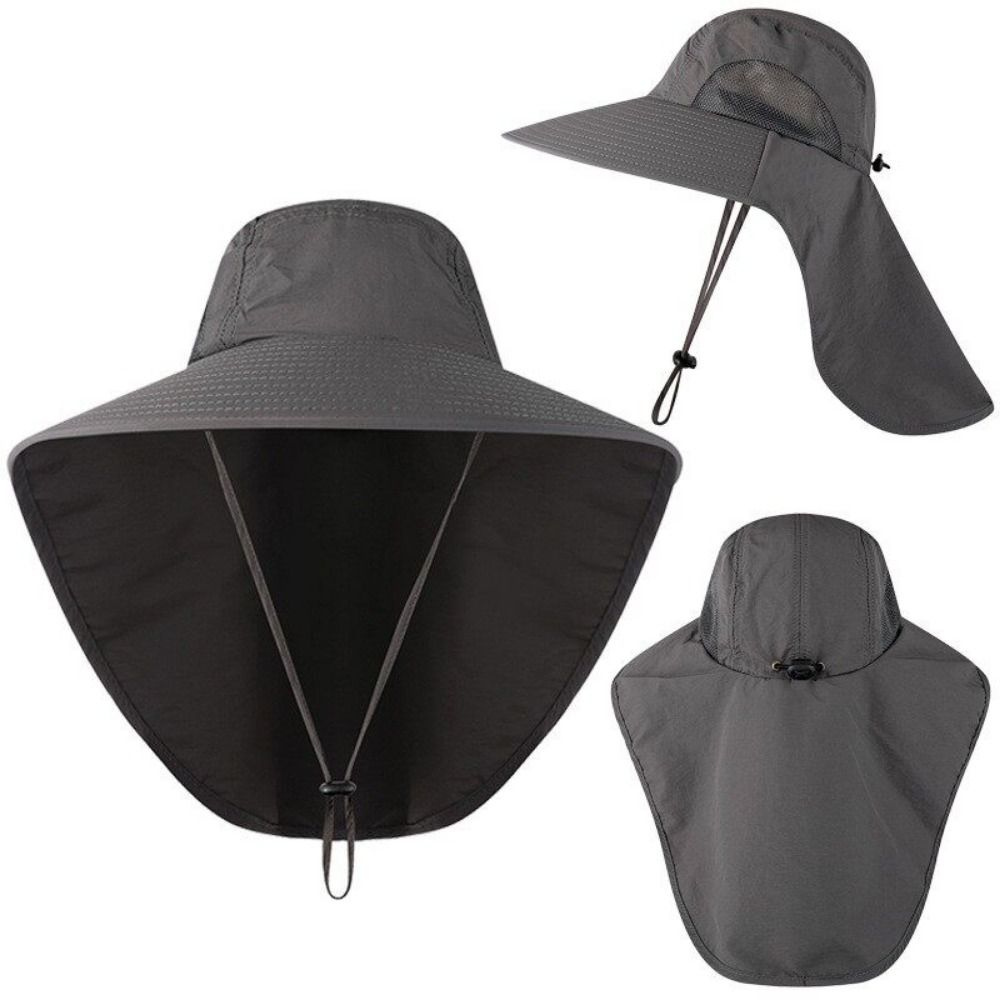 Breathable Wide Brim Outdoor Sun Protection Fishing Hat - detail