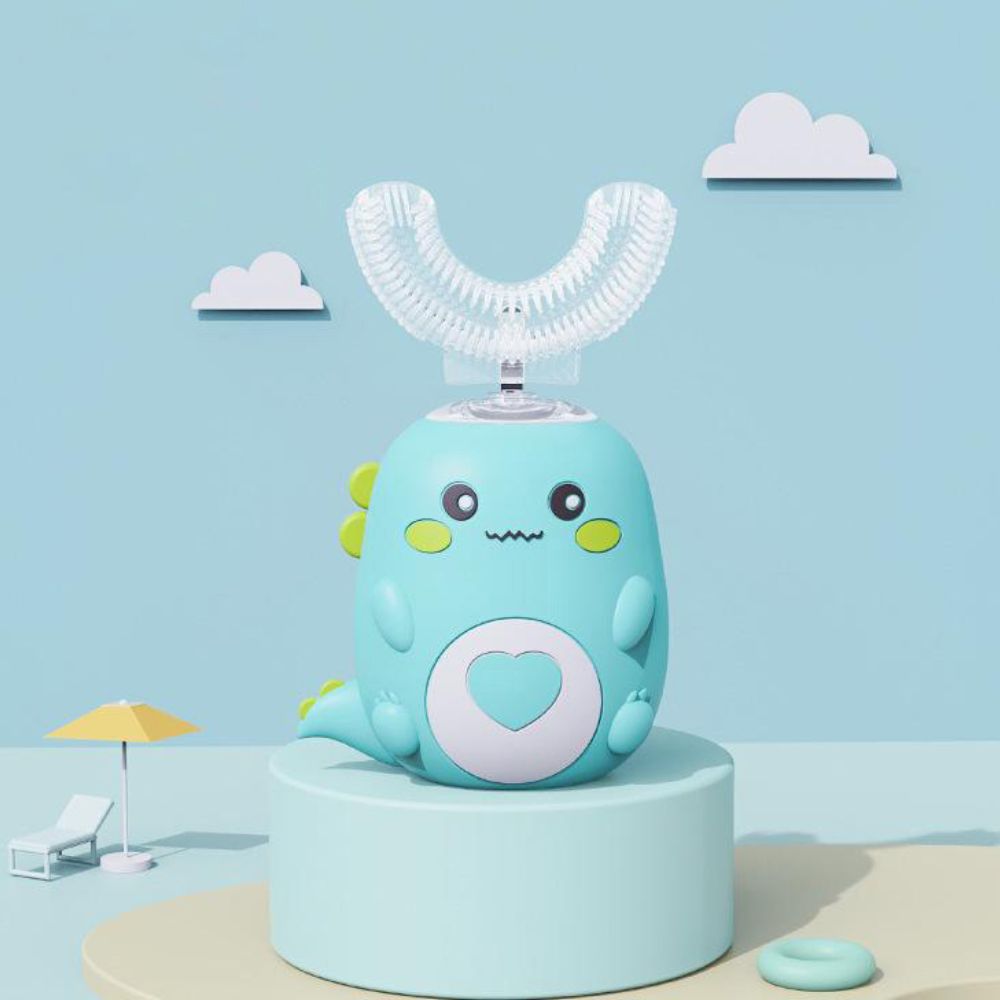 360 degrees U-Shape Sonic Electric Toothbrush for Kids - 6 Brush Head & Mode Options - alternate angle
