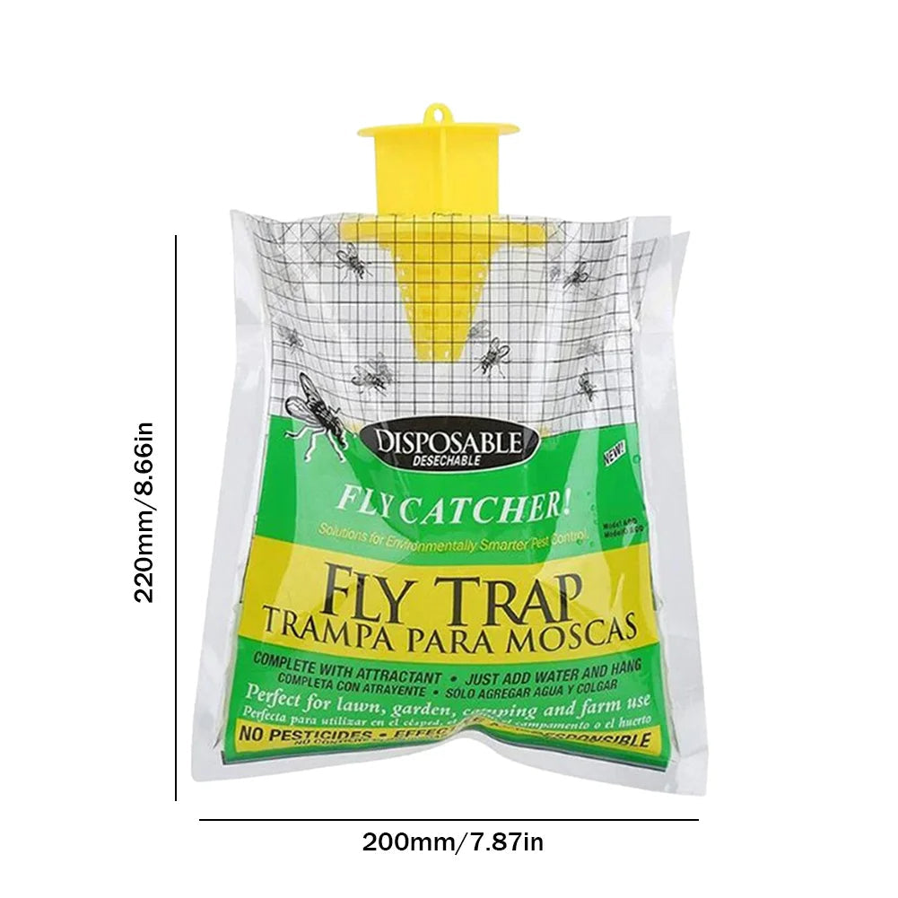Eco Disposable Outdoor Fly Trap - alternate angle