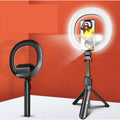 Self Video Portrait Soft Halo Light Stand With Dual LED Light and