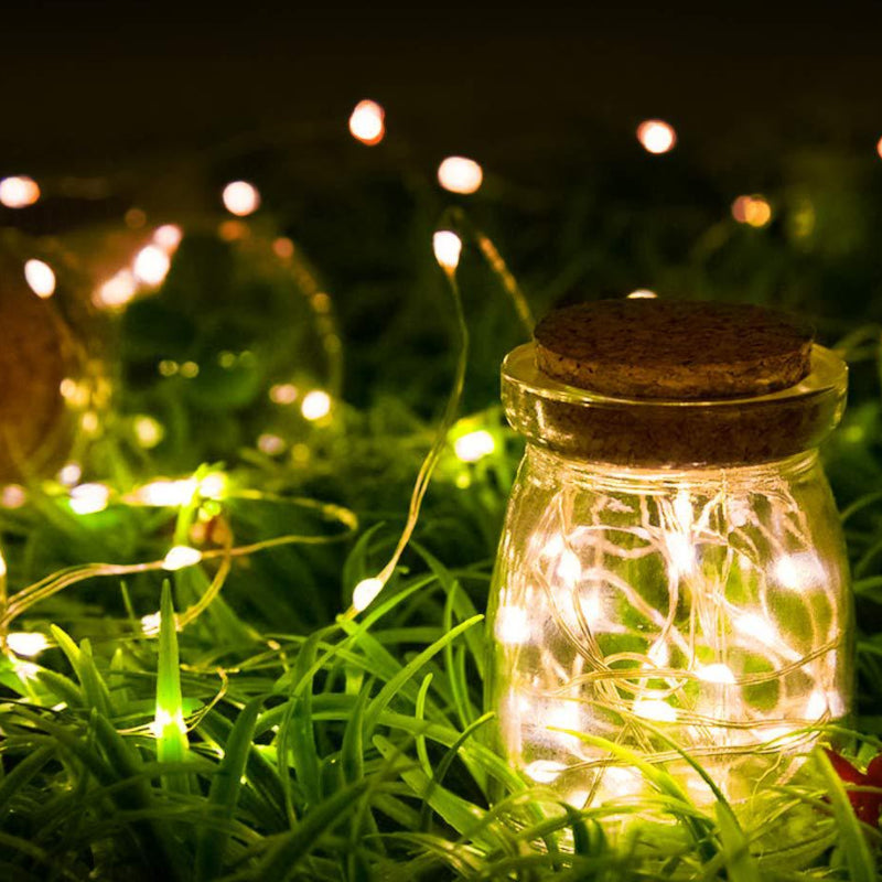 Mini Fiery Lights With Solar Power - in use