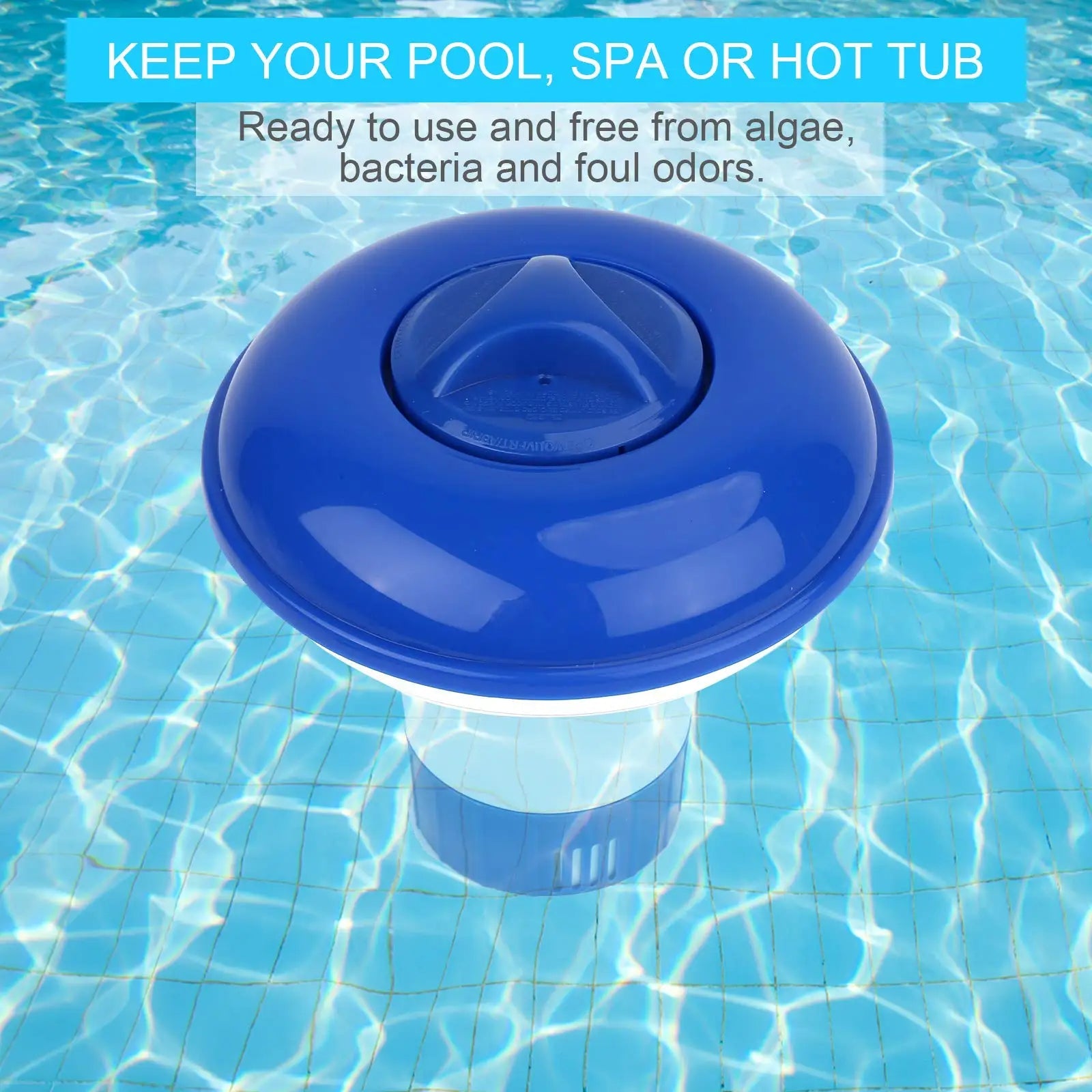 Adjustable Pool Chlorine Floater - alternate angle