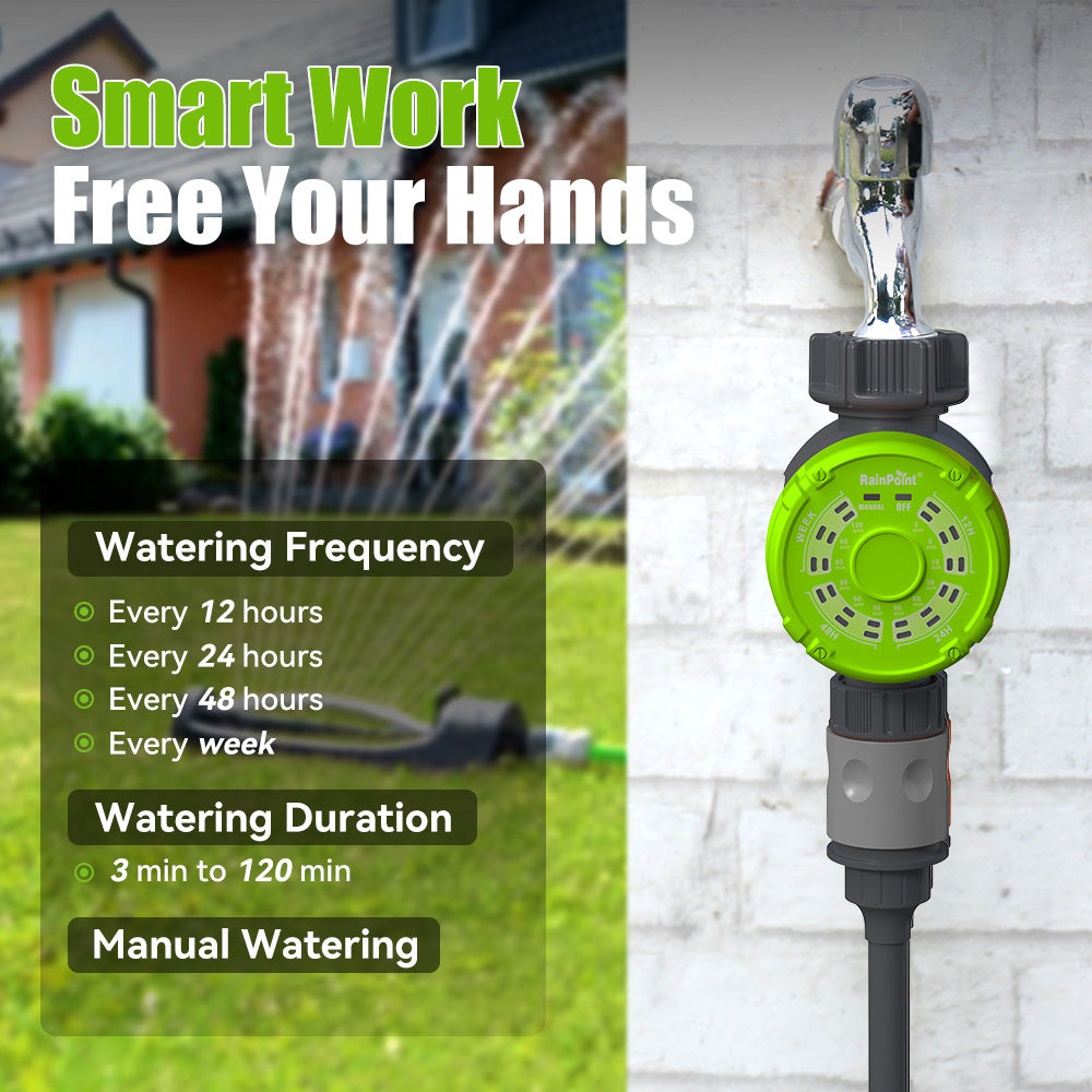 RainPoint Water Timer for Outdoor Hose Faucet, Outdoor-Ready - detail