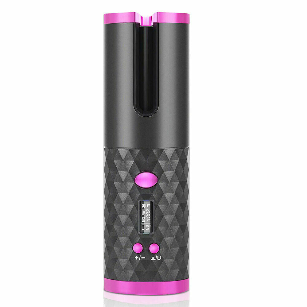 Easy Cordless Automatic Hair Curler for Women - in use