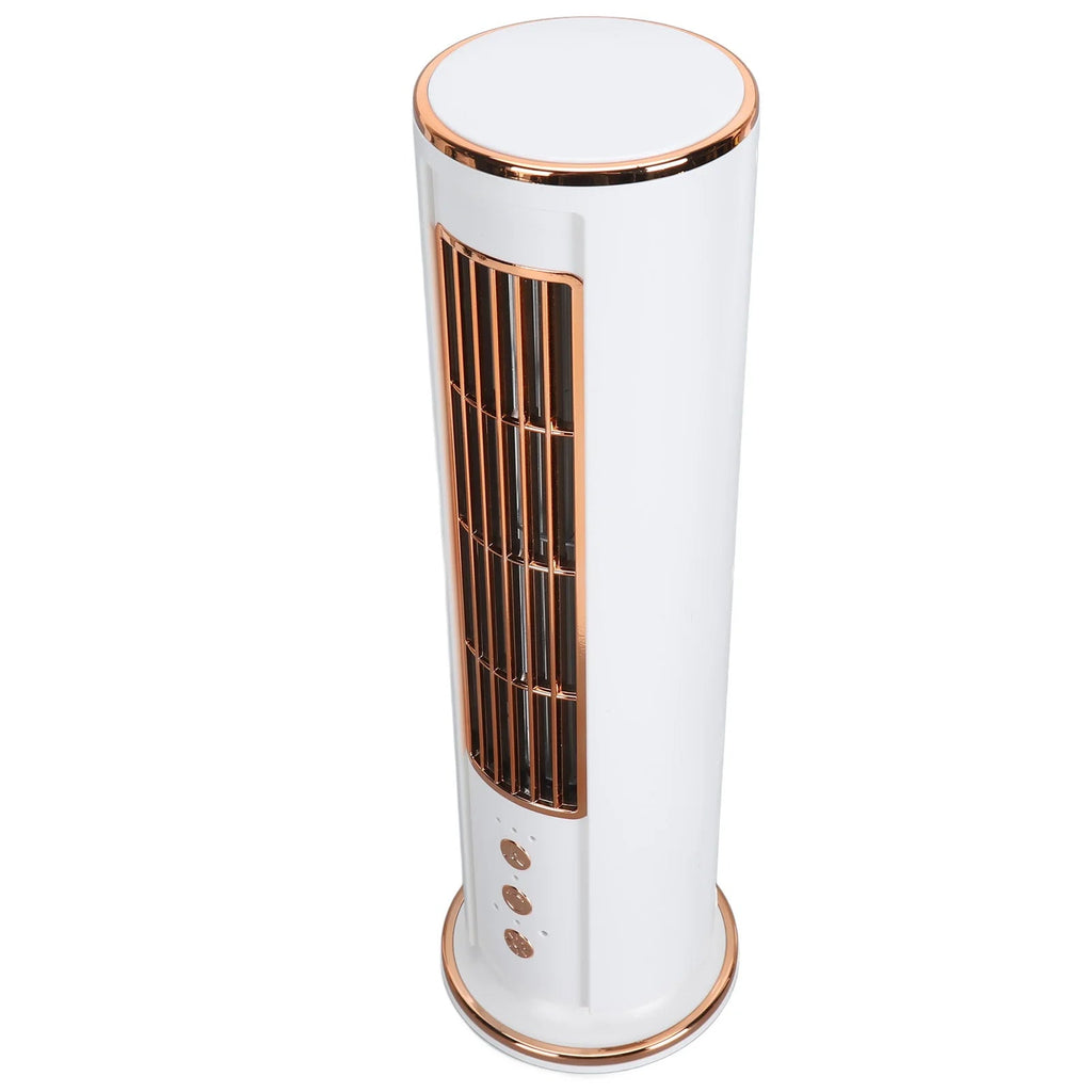 Bladeless Desktop Air Conditioner Fan with Remote Control - alternate angle