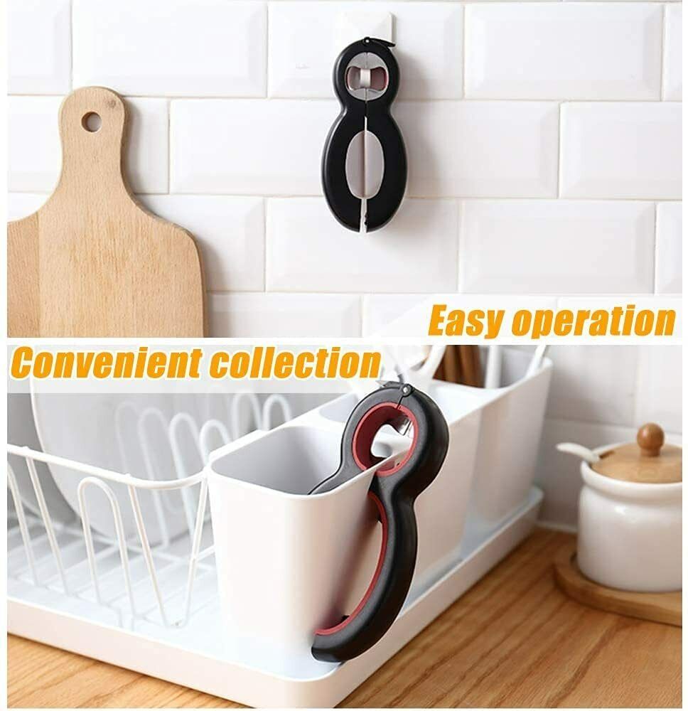 6-in-1 Multi Opener - Jar, Bottle & Can Opener with Easy-Grip Handle - alternate angle