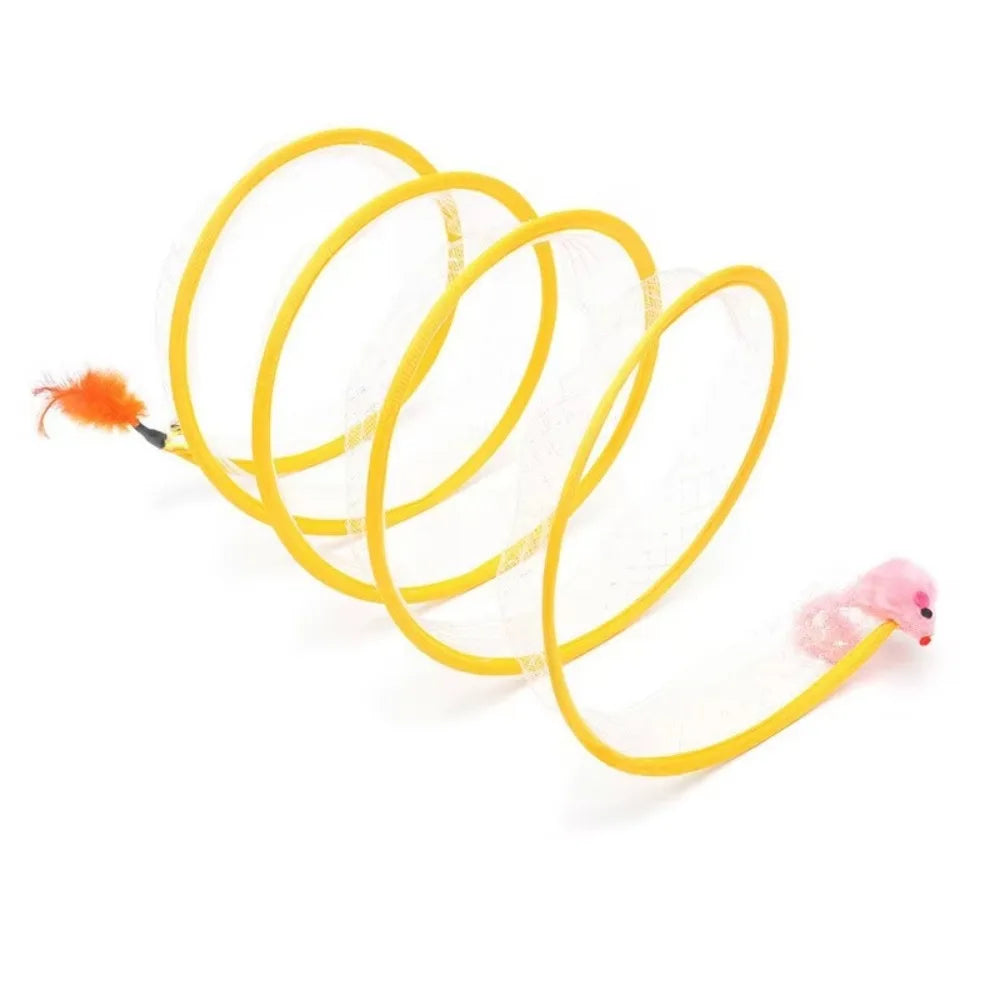 Collapsible S Type Interactive Cat Tunnel - alternate angle