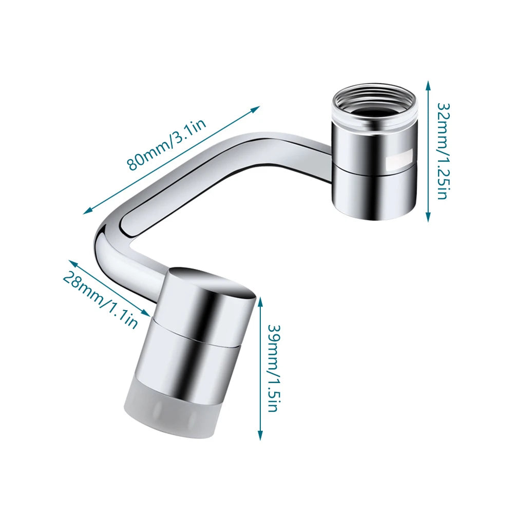 1080 degrees Rotating Faucet Extender & Aerator Attachment - alternate angle