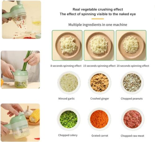 4 In 1 Electric Food Cutter - alternate angle