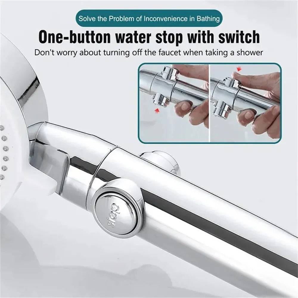 High Pressure Shower Head With Hose - detail