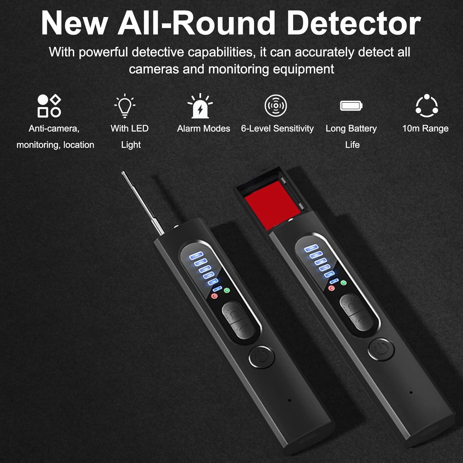 Hidden Camera Detector (Military Grade, with built-in RF and GPS - detail