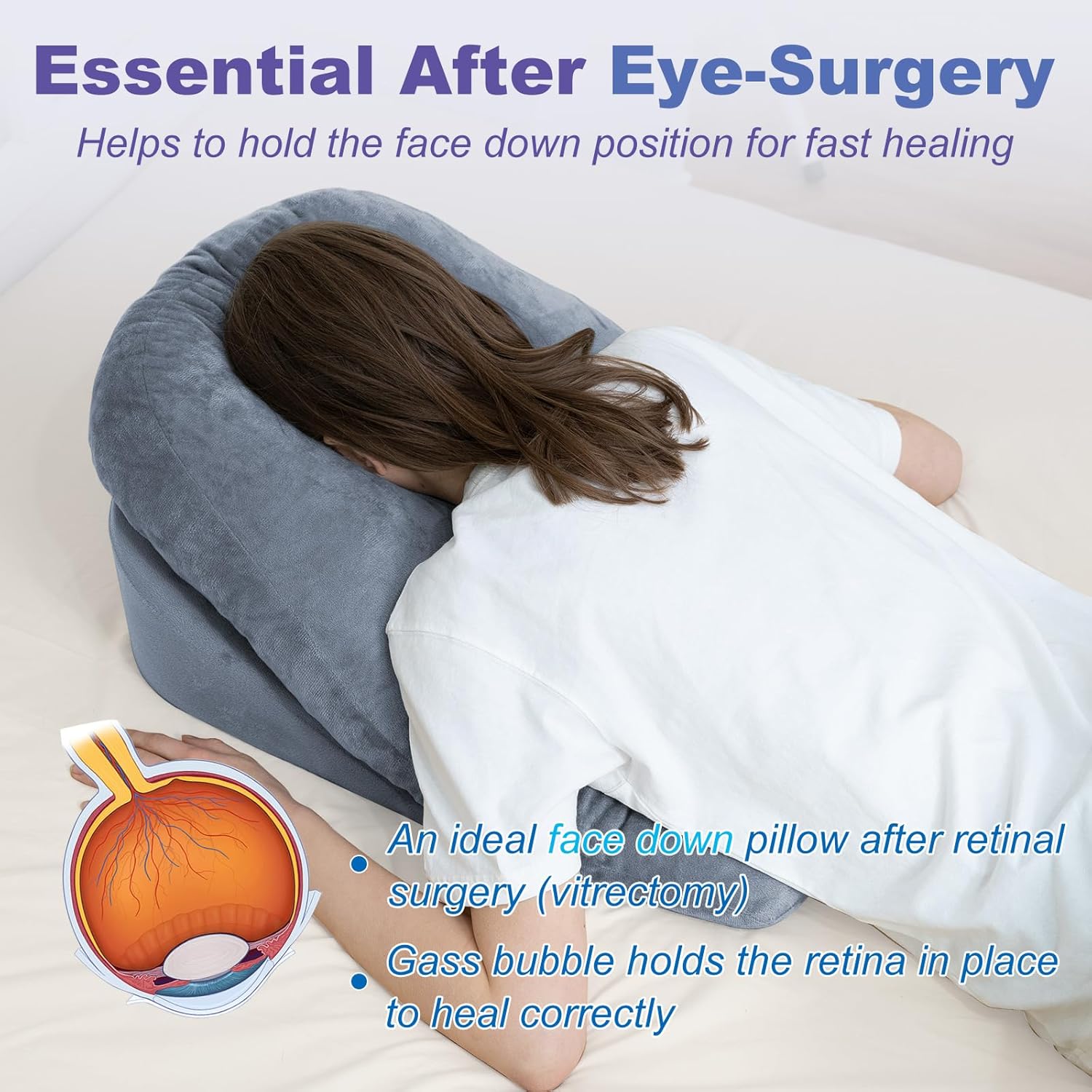 Face Down Pillow After Bbl Or Eye Surgery Stomach Sleeping