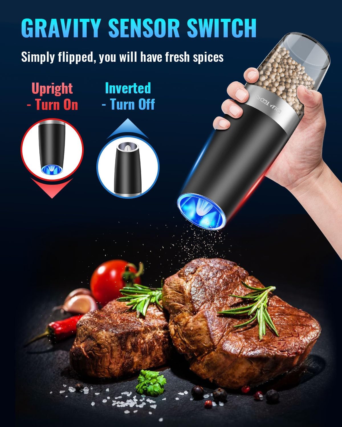 Electric Salt And Pepper Grinder - detail