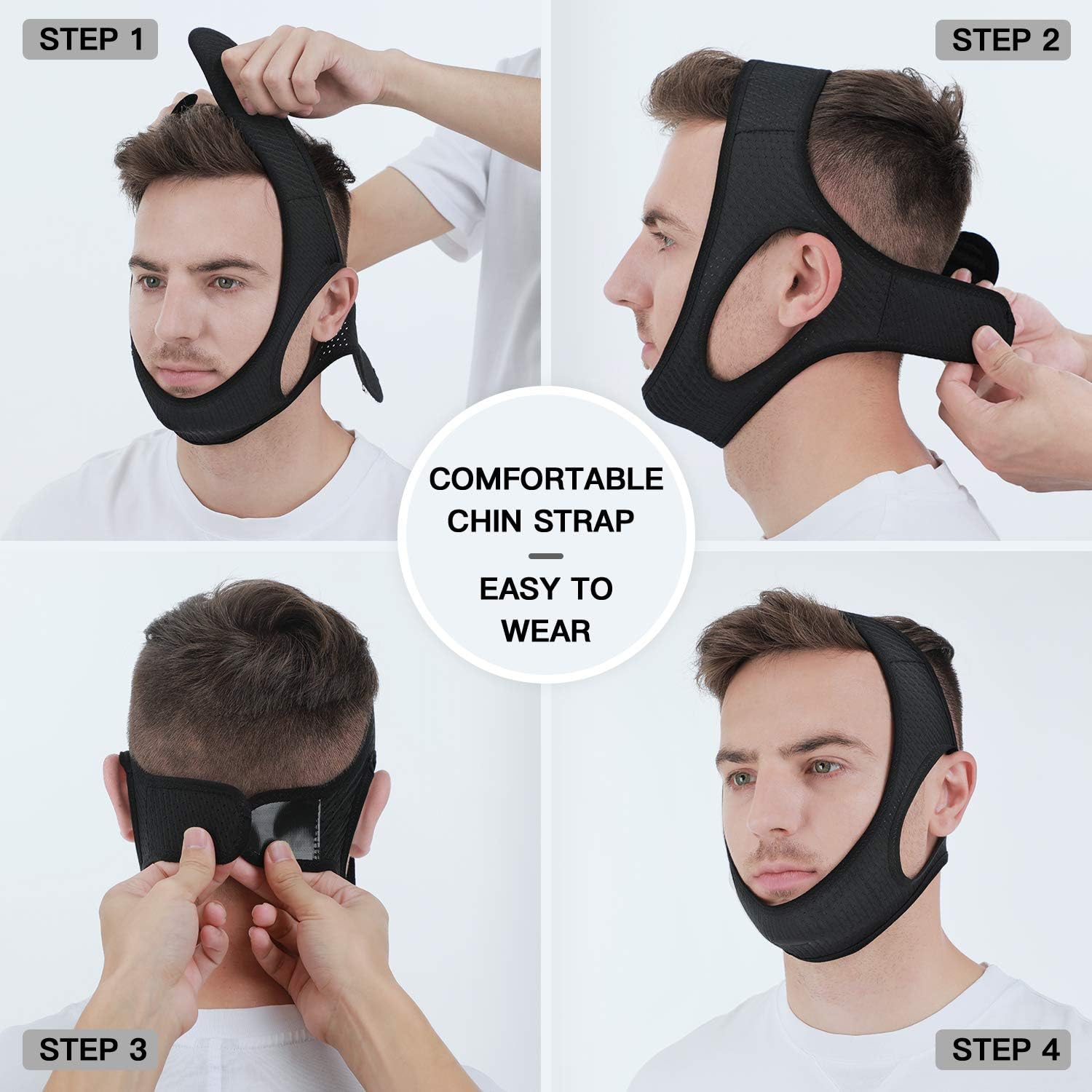 Anti Snoring Chin Strap for Sleep Apnea - alternate angle