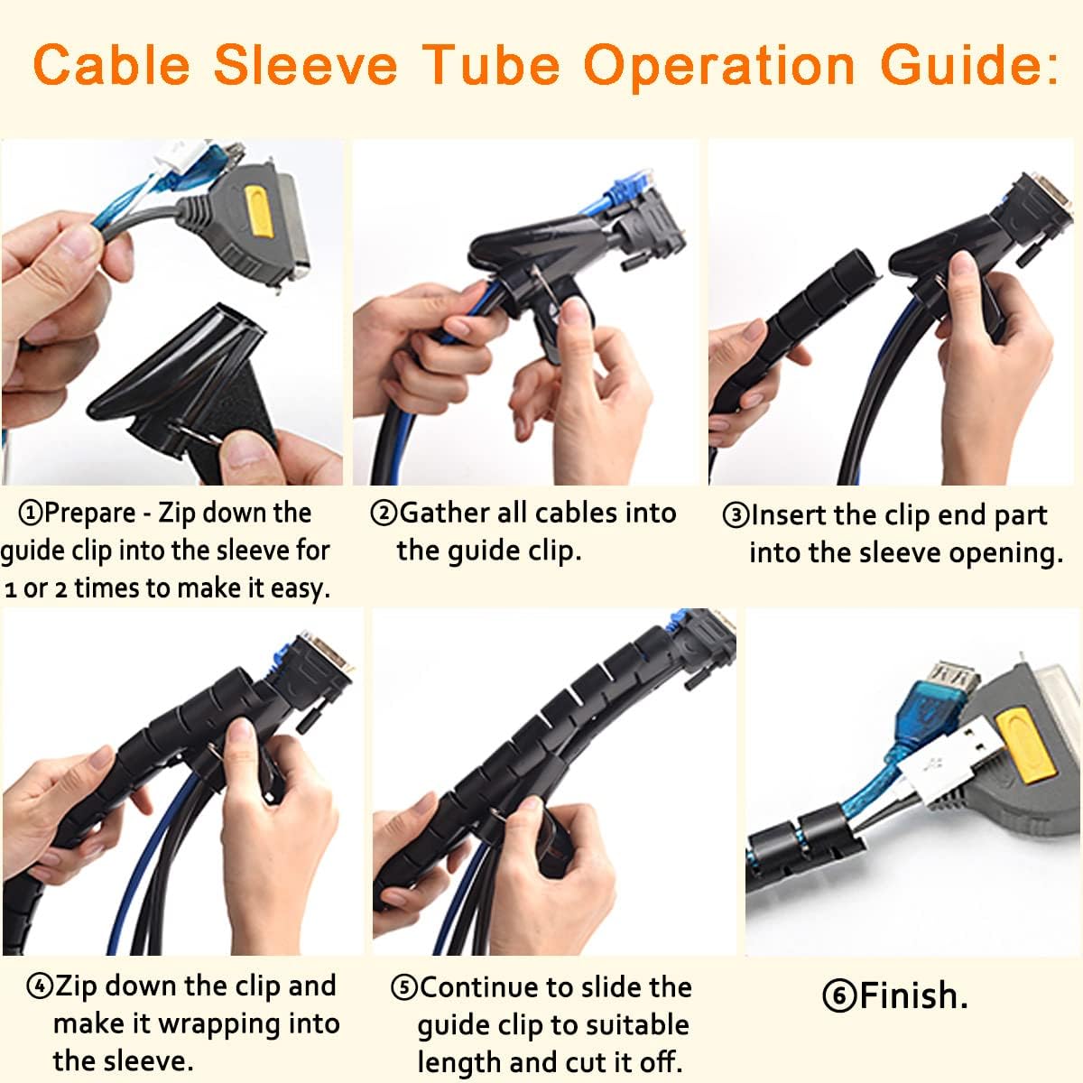 Cable Organizer For Desk - detail