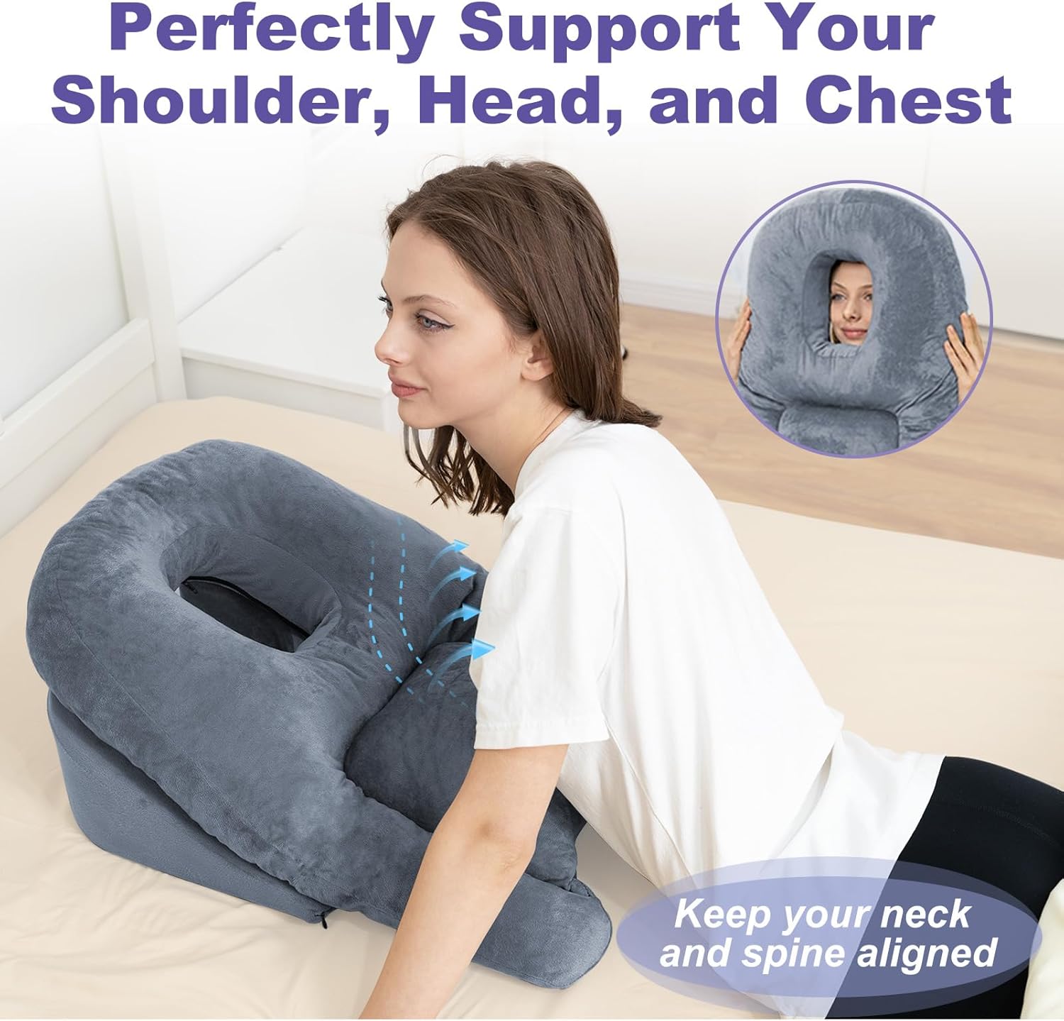Face Down Pillow After Bbl Or Eye Surgery Stomach Sleeping