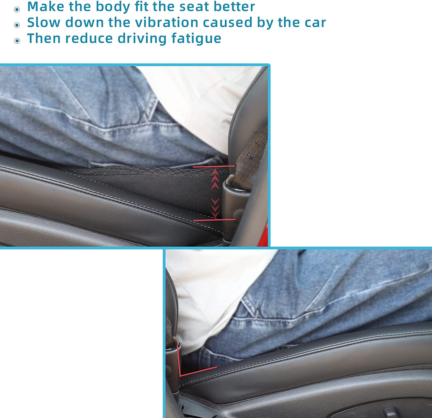 Car Seat Cushion for Shorter Drivers - detail