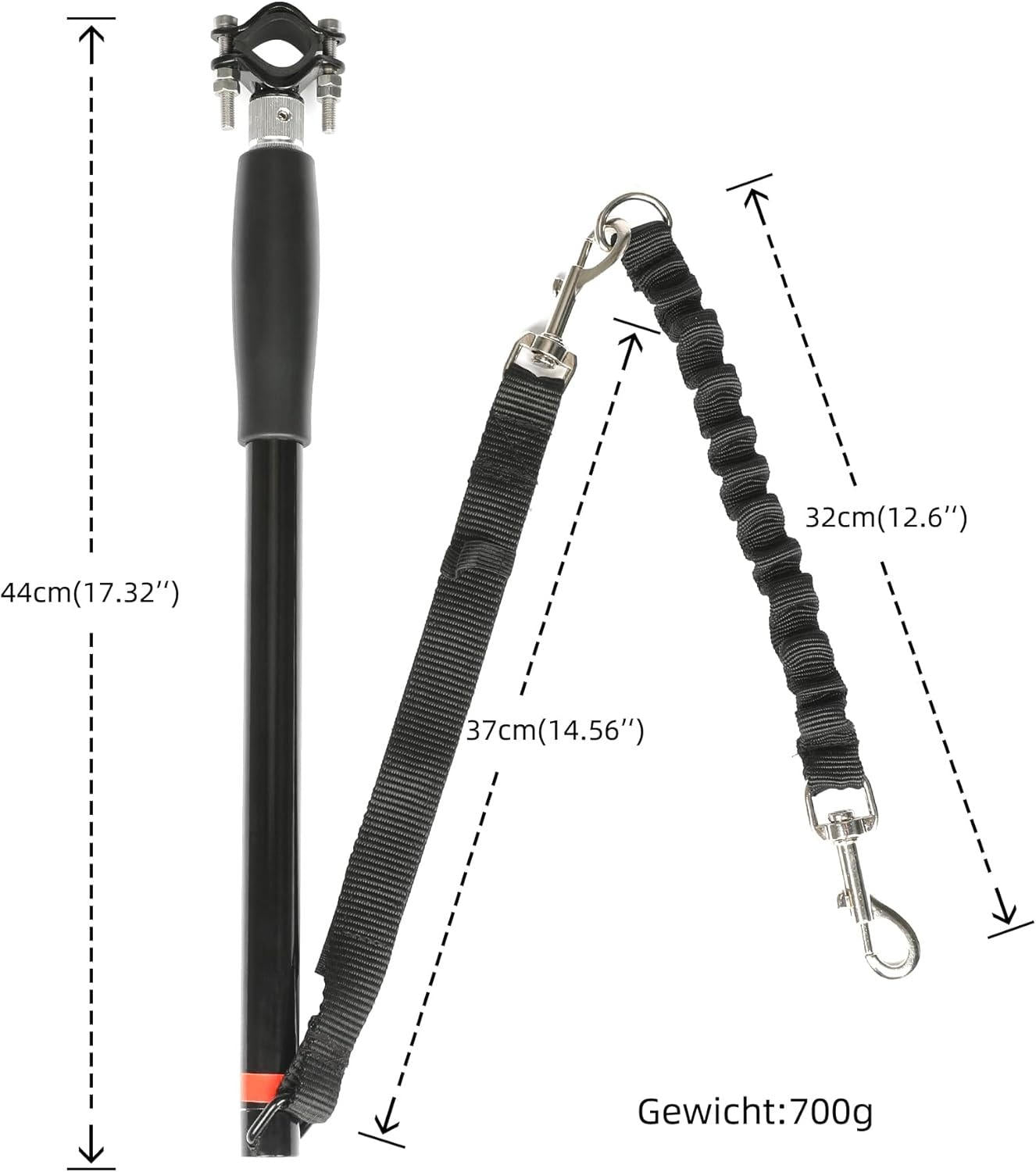 Bike Dog Tow Leash - detail