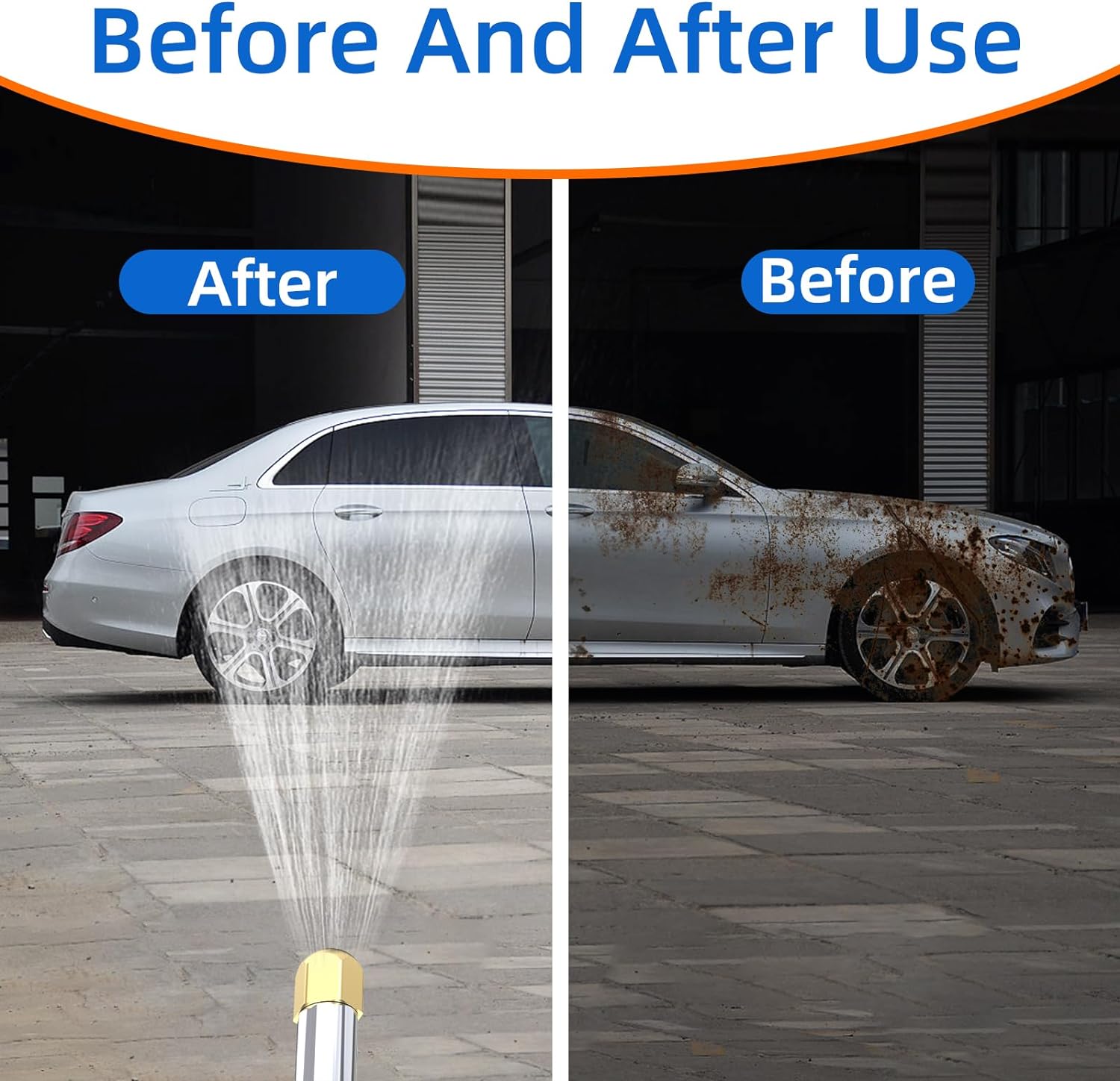 High-Pressure Washer Spray Nozzle Car Wash Water Hose - detail