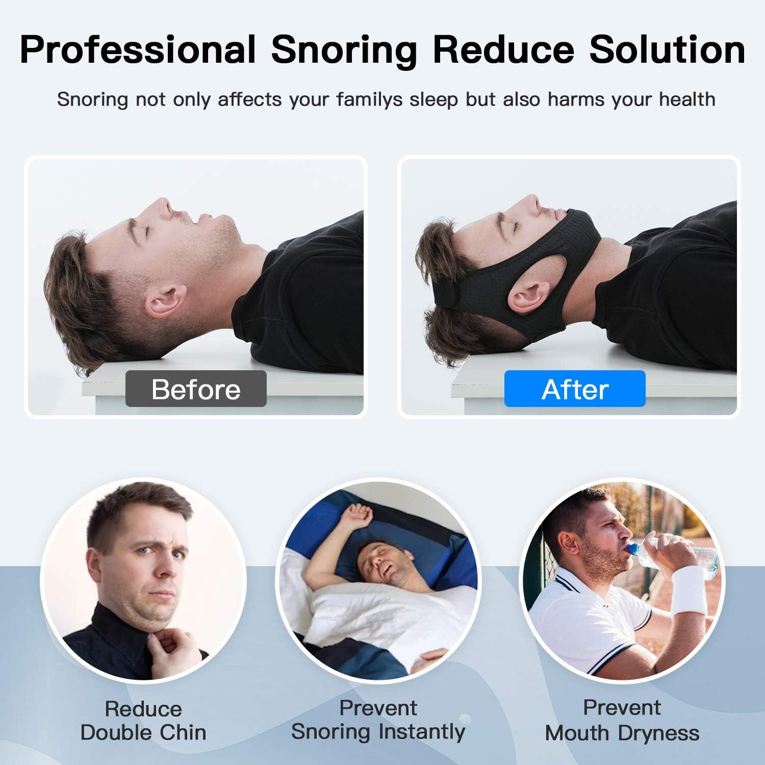 Anti Snoring Chin Strap for Sleep Apnea - detail