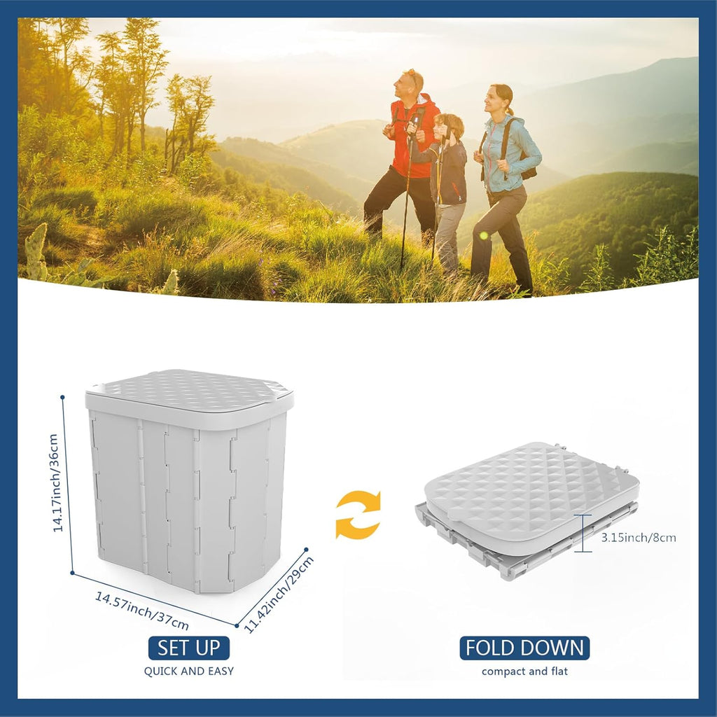 Camping Portable Toilet - alternate angle